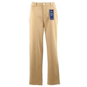 Charter Club $60 Modern Slim Sz 10 x 30 Tan Cotton Blend Pant